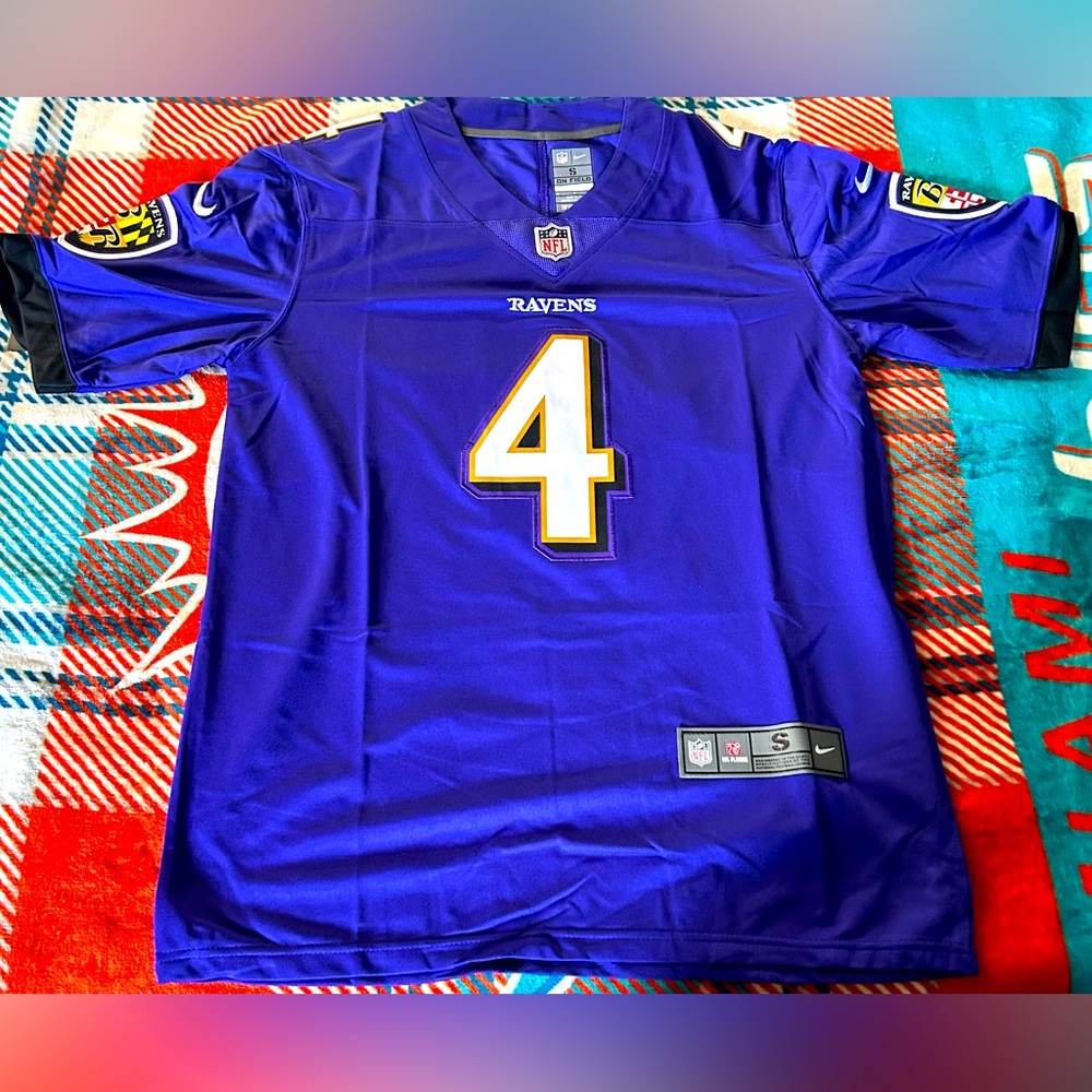 Purple Ravens Jersey with Number 4